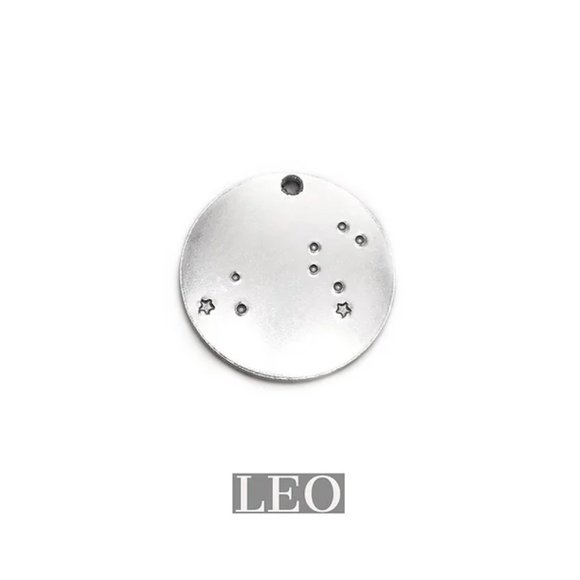 LEO constellation pendant - hand stamped - Picture 1 of 1